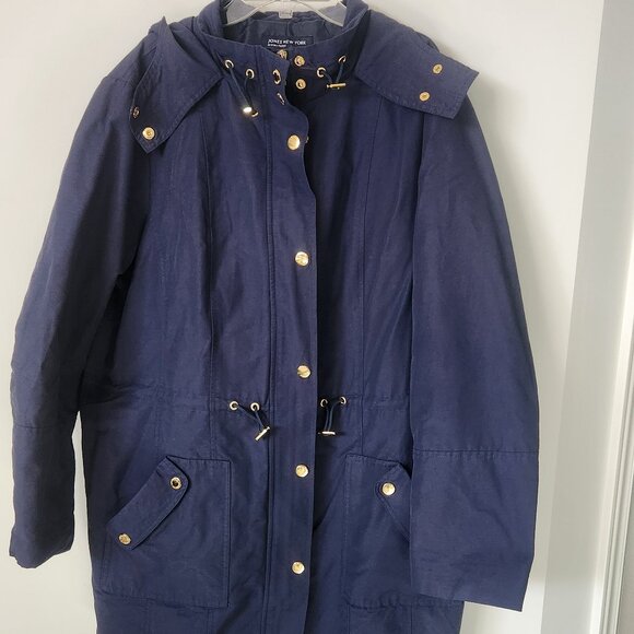 Jones New York Signature Short Trench Coat - Picture 1 of 2
